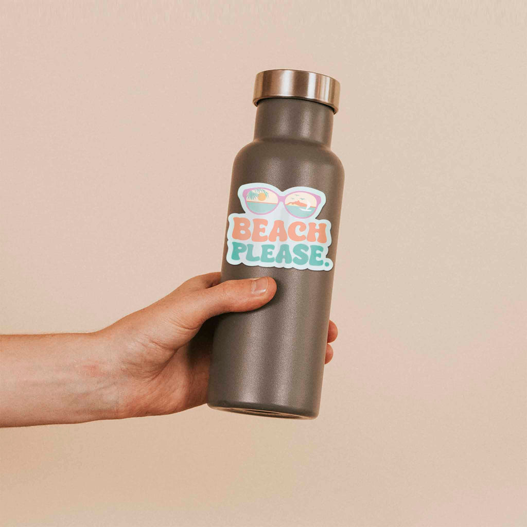 Beach Please Sticker