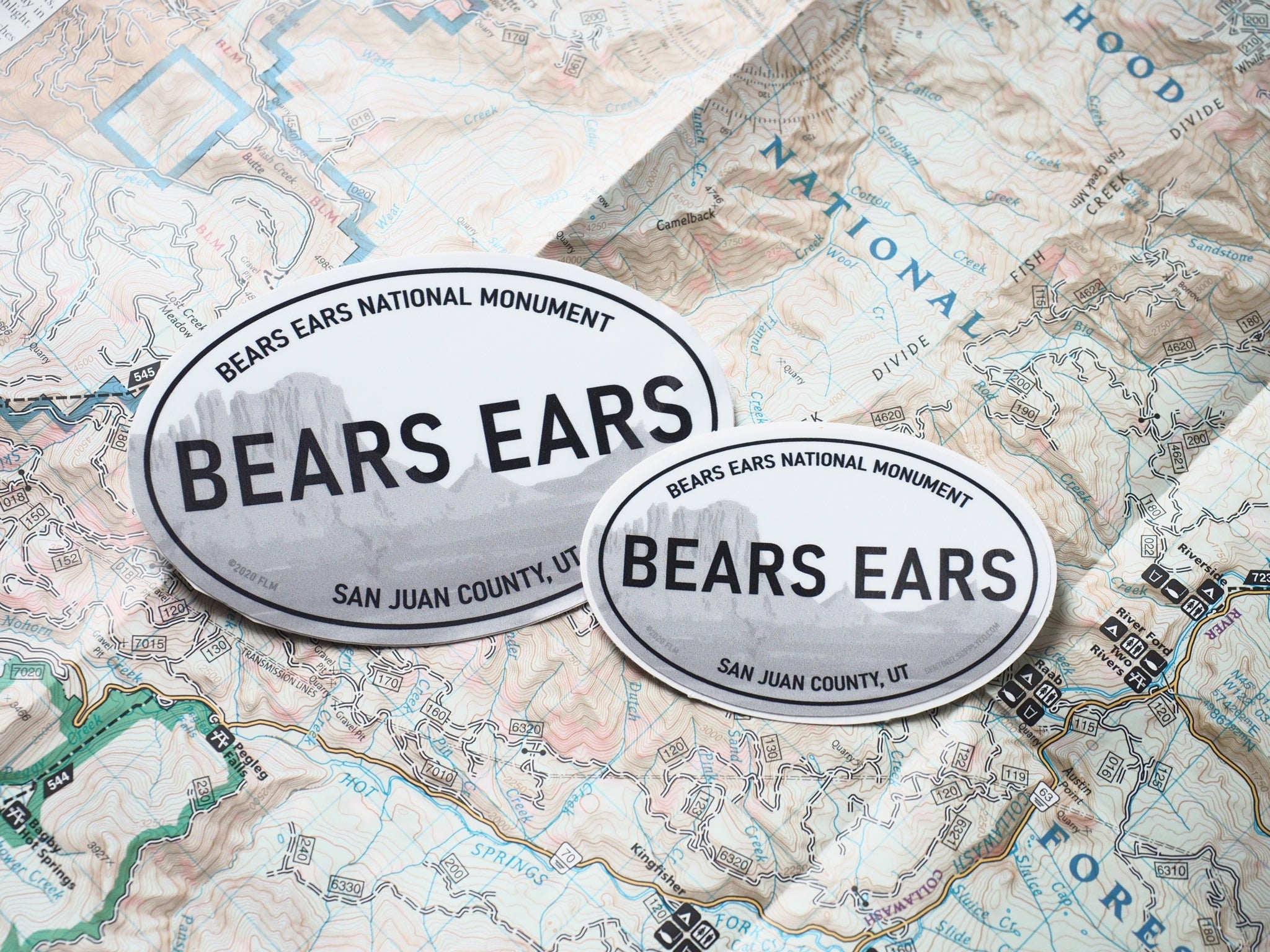 Bears Ears National Monument White Oval Sticker