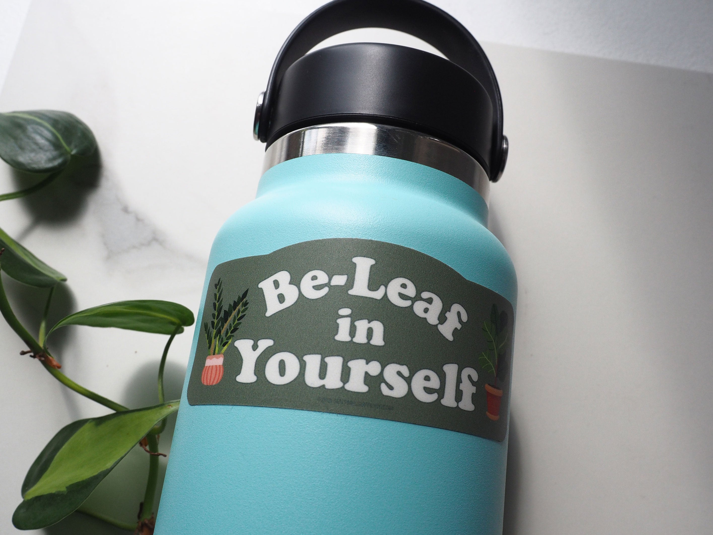 Be-Leaf in Yourself Cute Plant Sticker