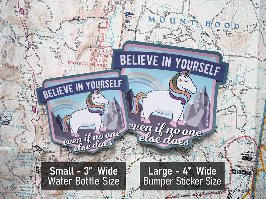 Unicorn Believe in Yourself Vinyl Sticker