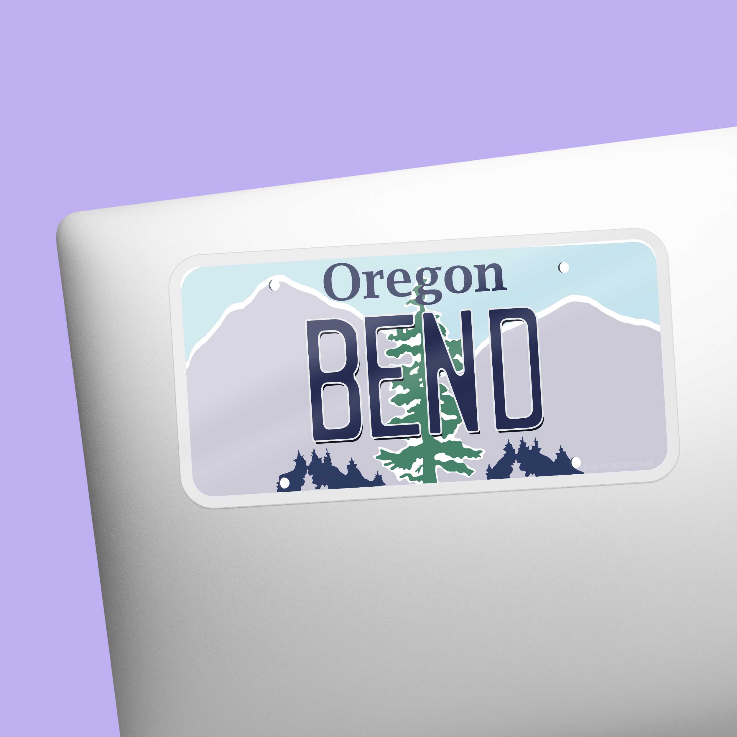 Bend Oregon License Plate Sticker