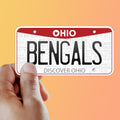 Cincinnati Bengals Ohio License Plate Sticker
