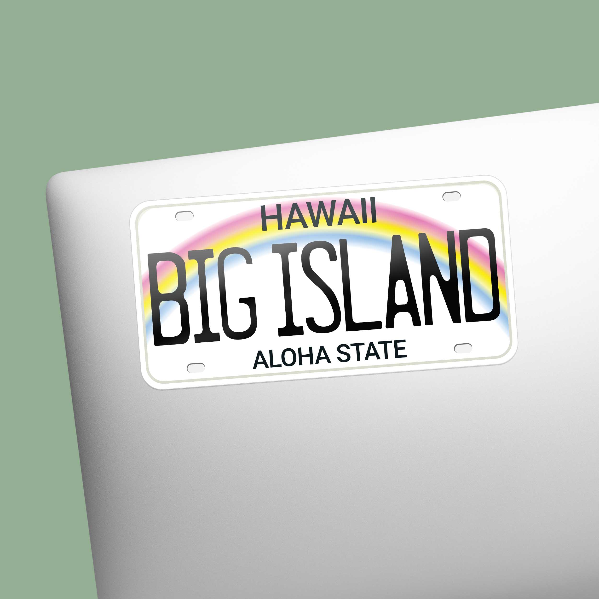 Hawaii License Plate Sticker - Choose Your City or Hawaiian Phrase Decal