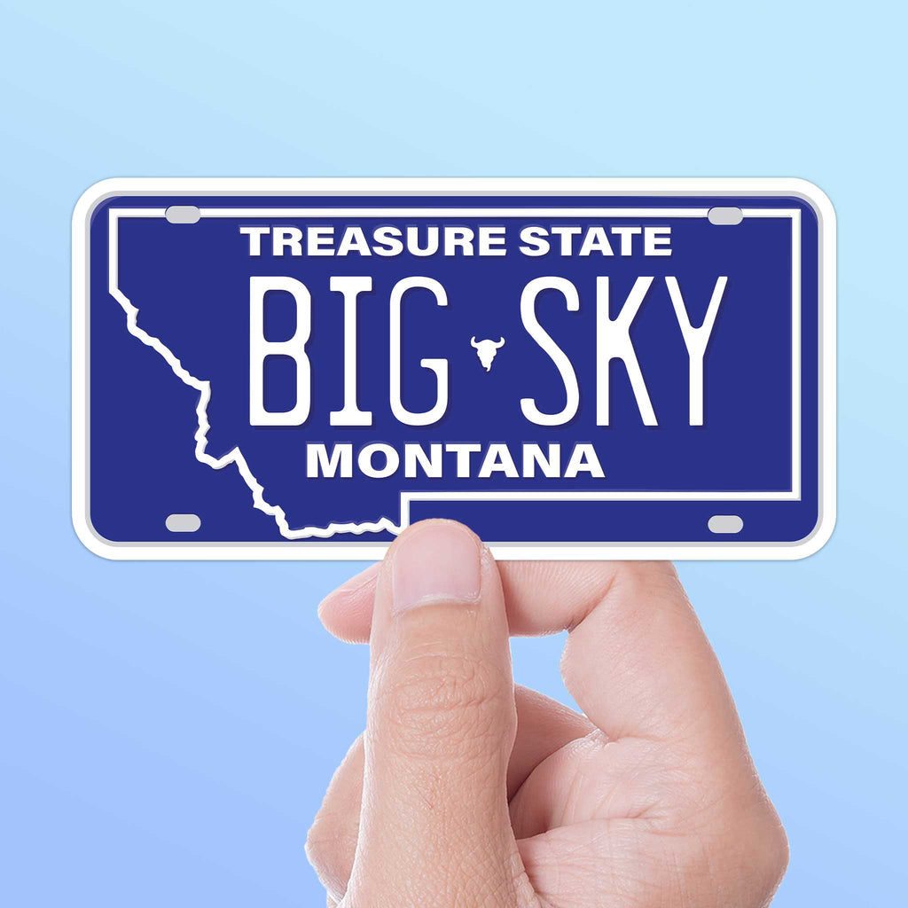 Montana License Plate Stickers - Choose Your MT City