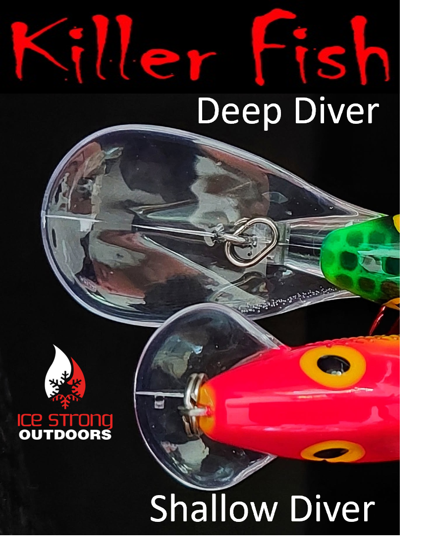 Ice Strong Outdoors - Killer Fish - Rattling Shallow Diver UV - NEW 2026 Colors Just Released!