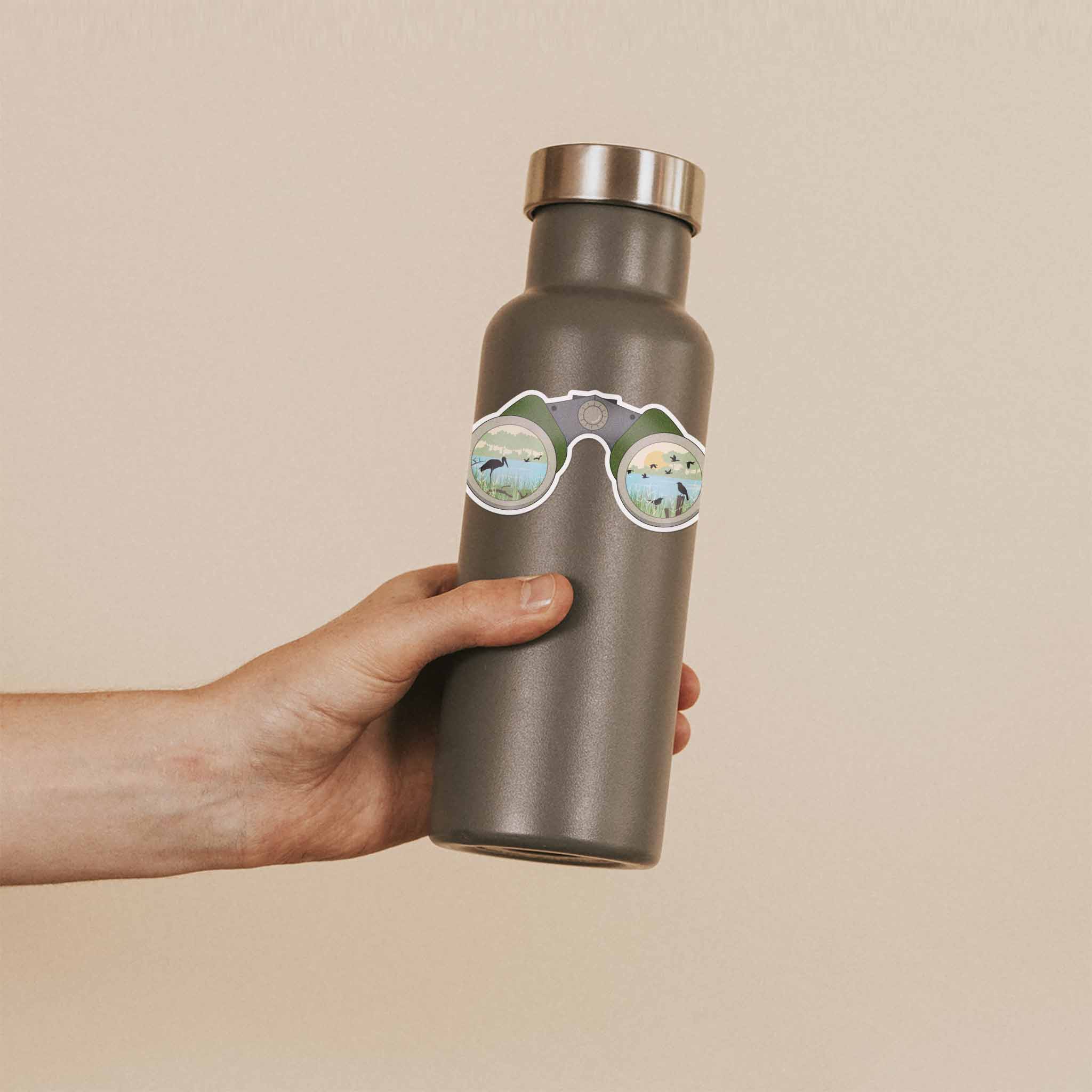 Binoculars Birdwatching Sticker