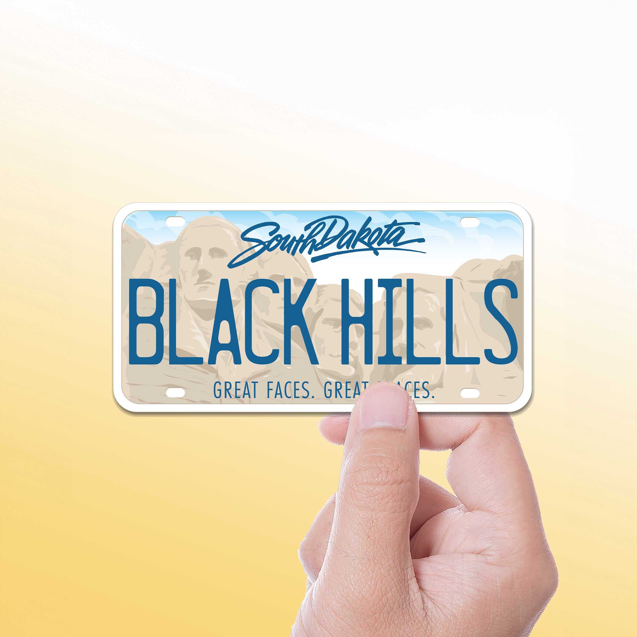 South Dakota License Plate Stickers - Choose Your SD City or National Park Decal