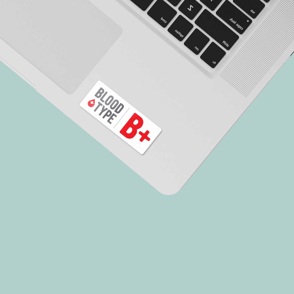 Blood Type Stickers - Set of 3 Mini Helmet Decals