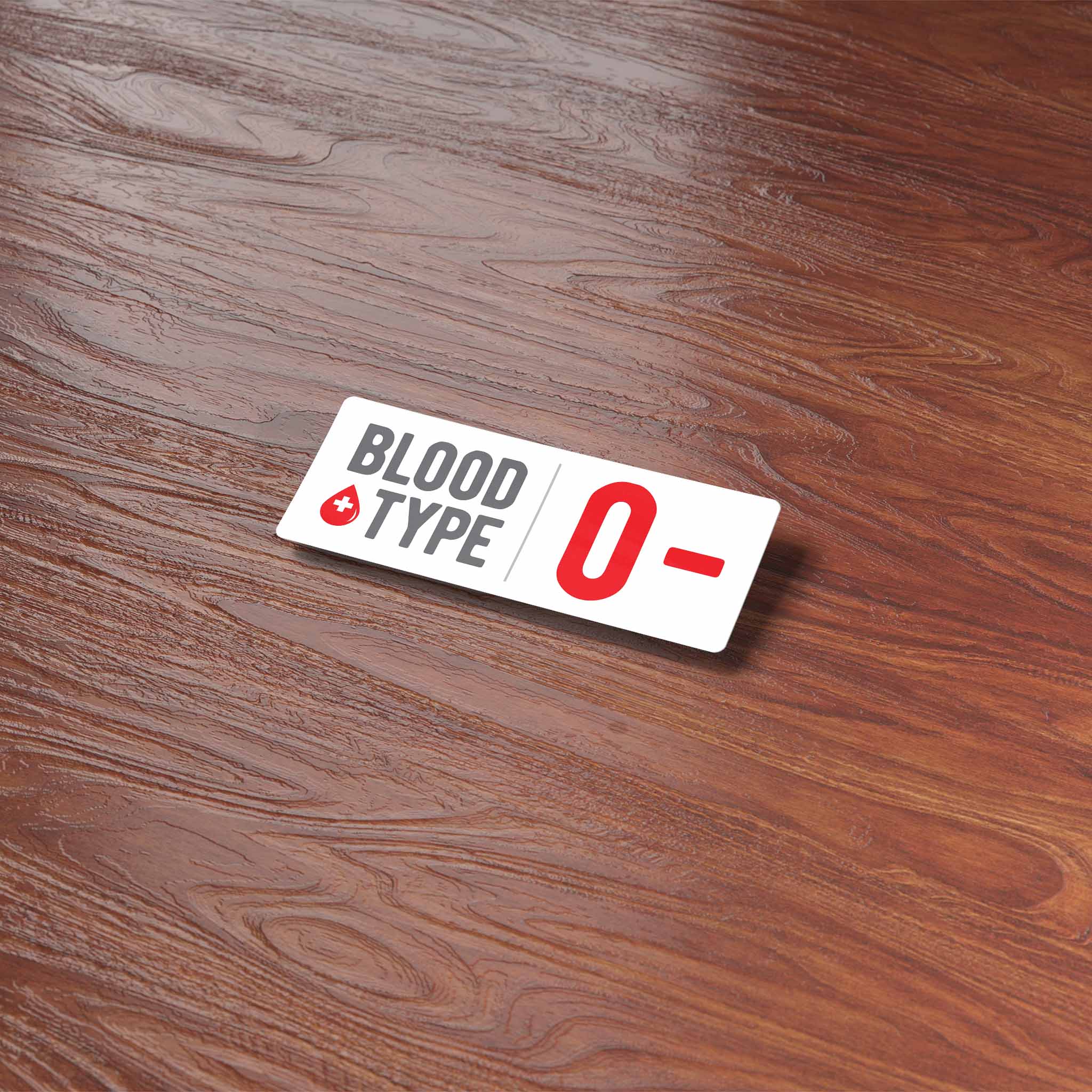 Blood Type Stickers - Set of 3 Mini Helmet Decals