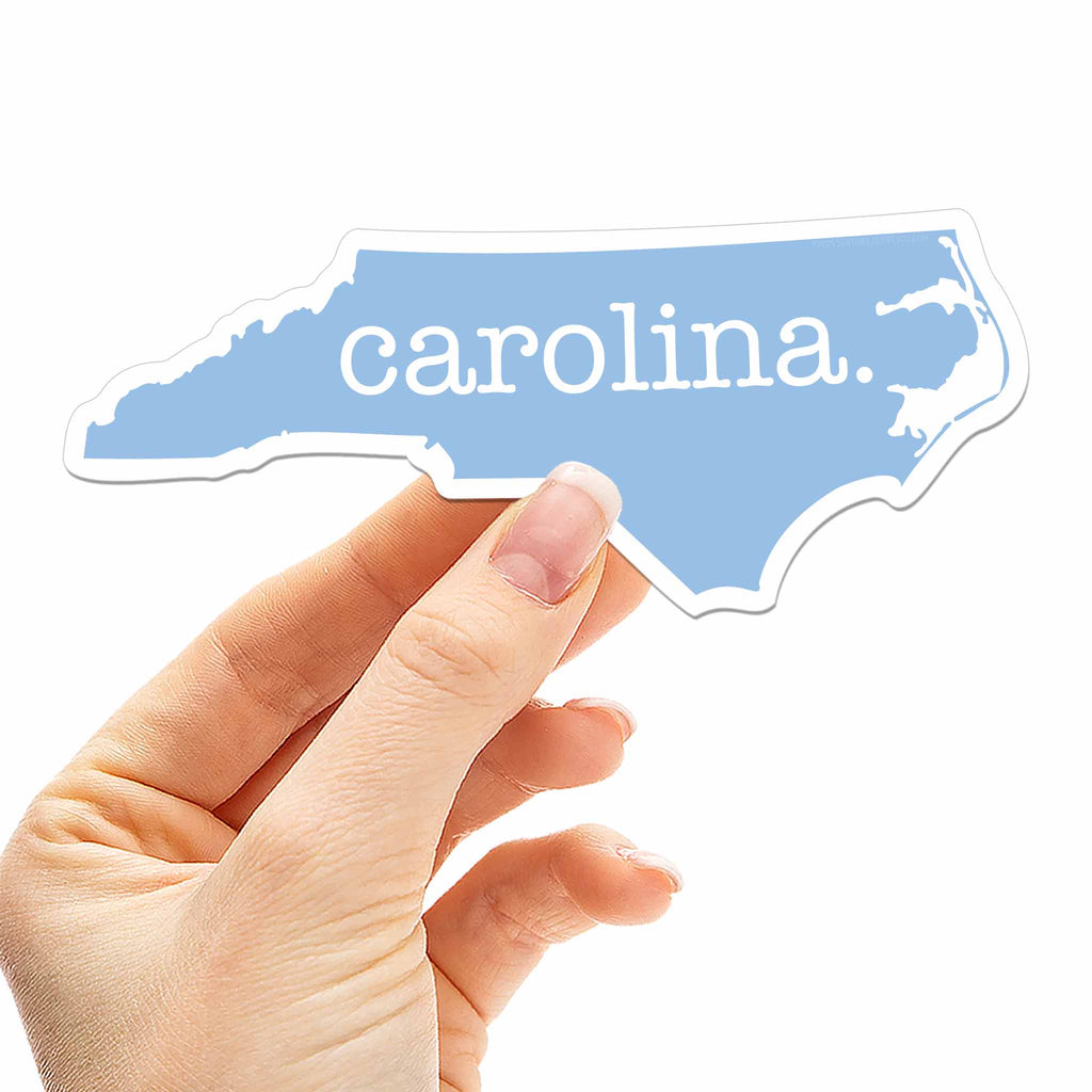 Blue North Carolina Car Magnet - Flexible NC Fridge Magnet