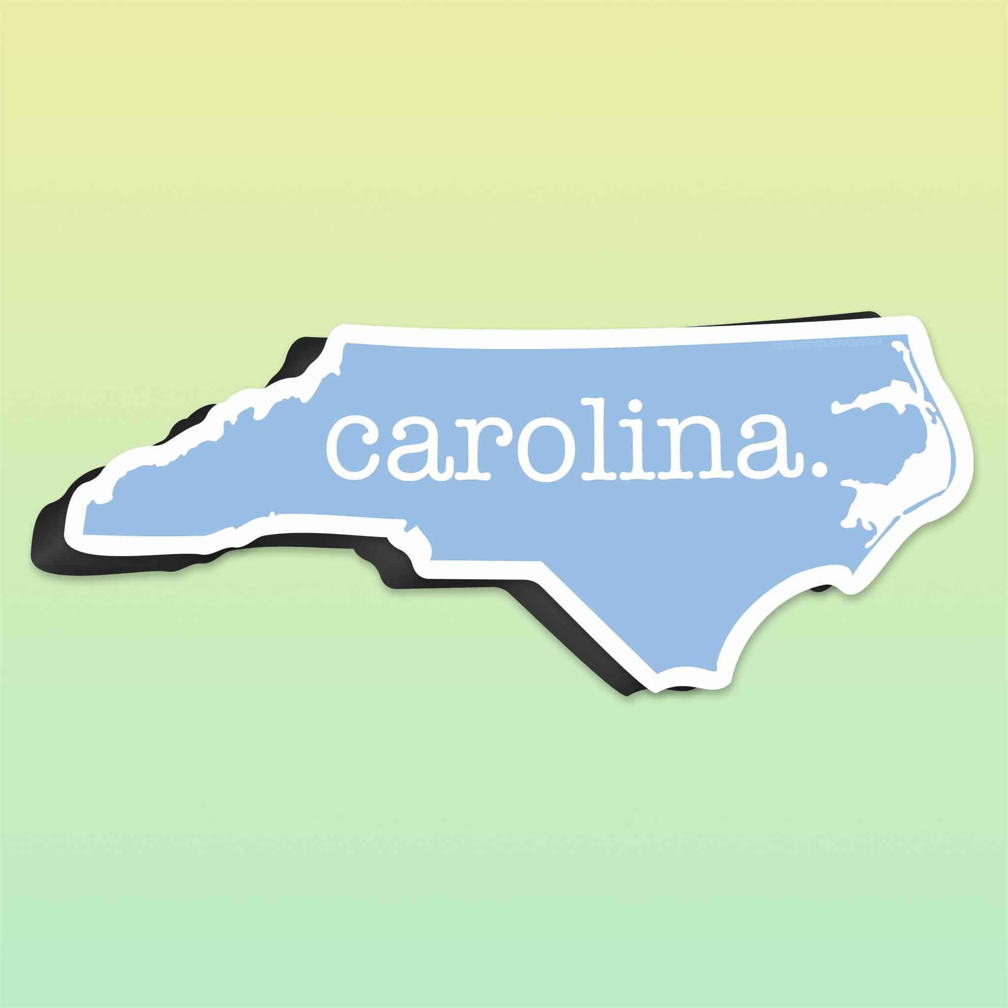 Blue North Carolina Car Magnet - Flexible NC Fridge Magnet