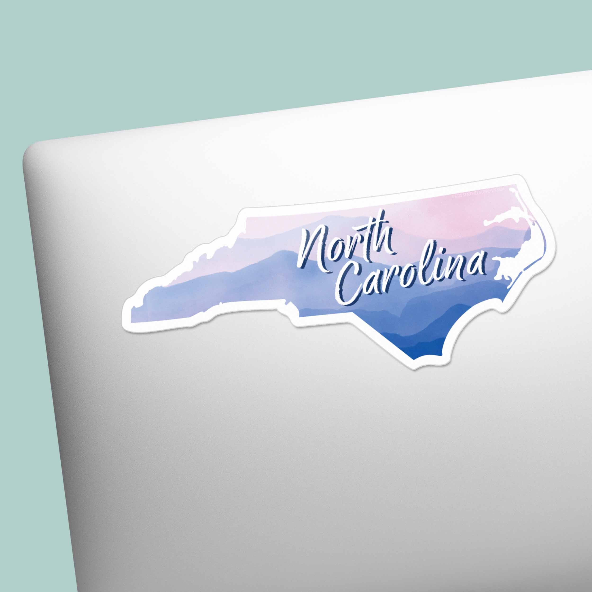 North Carolina Appalachian Mountains Sticker - Cute NC Decal