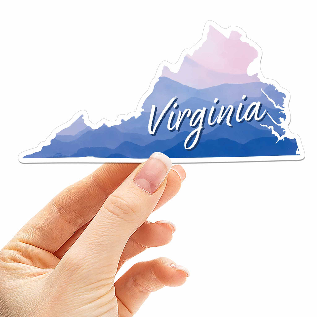 Blue Ridge Mountains Virginia Car Magnet - Flexible VA Fridge Magnet