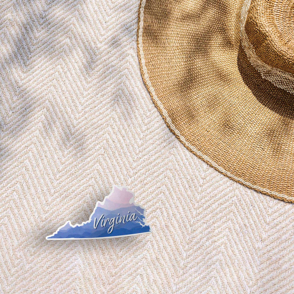 Virginia Appalachian Mountains Sticker - Cute VA Decal