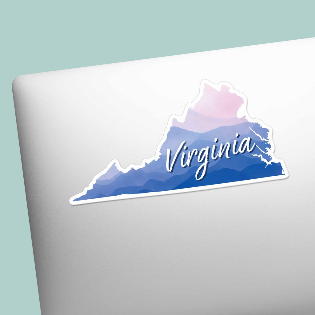 Virginia Appalachian Mountains Sticker - Cute VA Decal