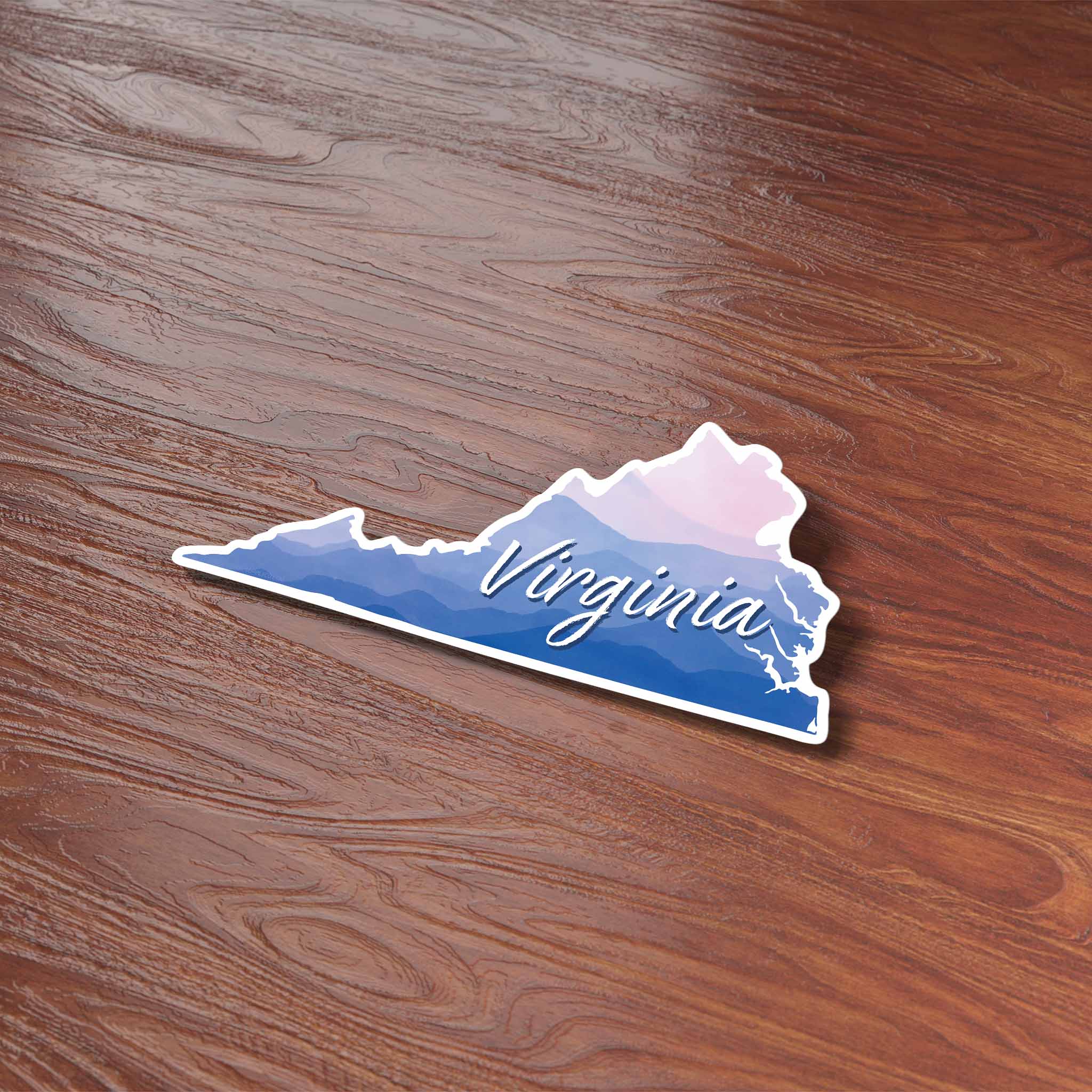 Blue Ridge Mountains Virginia Car Magnet - Flexible VA Fridge Magnet