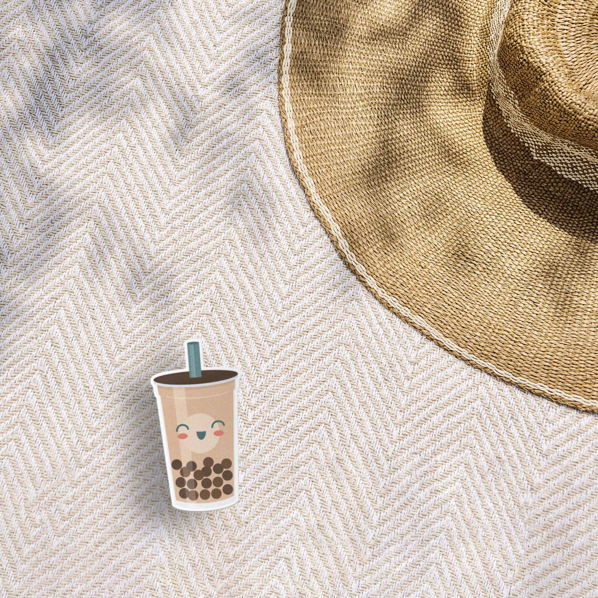Boba Sticker - Cute Bubble Tea Decal for Laptop