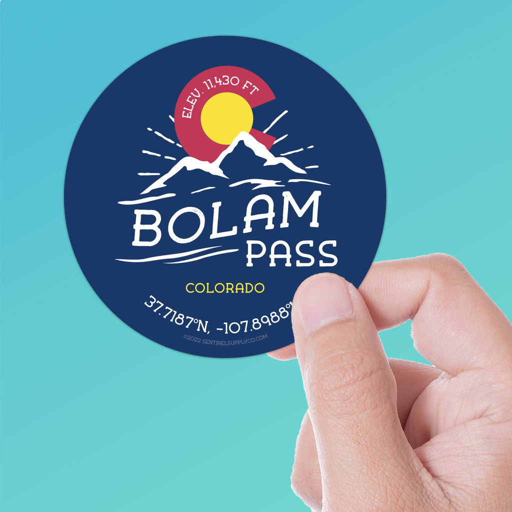 Bolam Pass Colorado Stickers