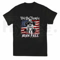 "Born Free" American Flag Graphic Shirt – Vintage Style Patriotic Tee
