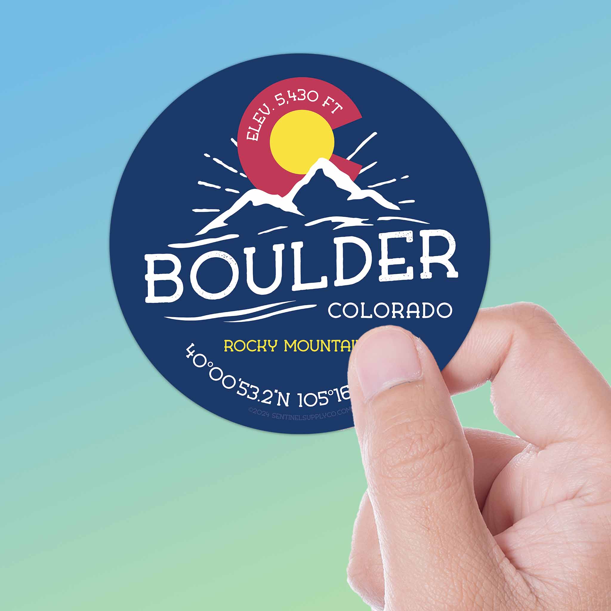 Boulder Colorado Sticker