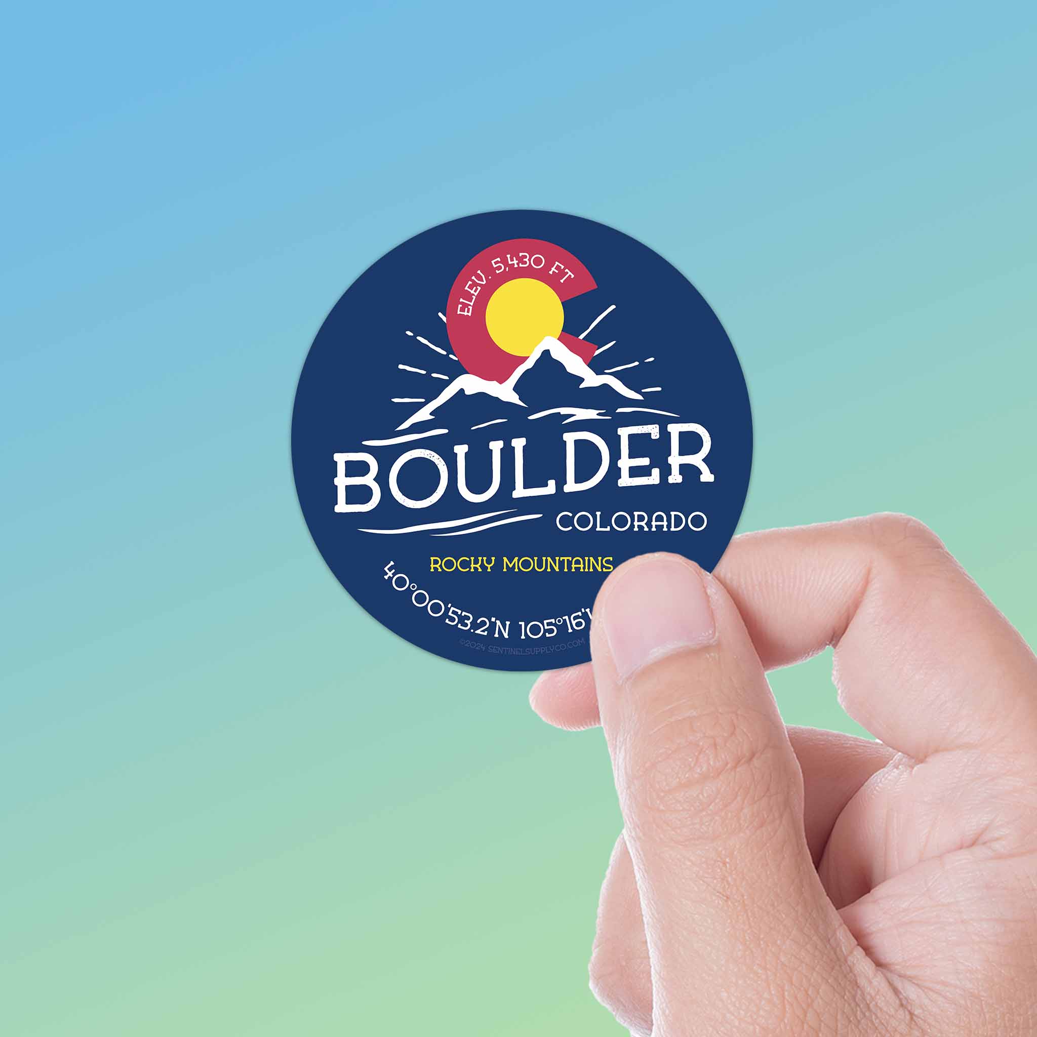 Boulder Colorado Sticker