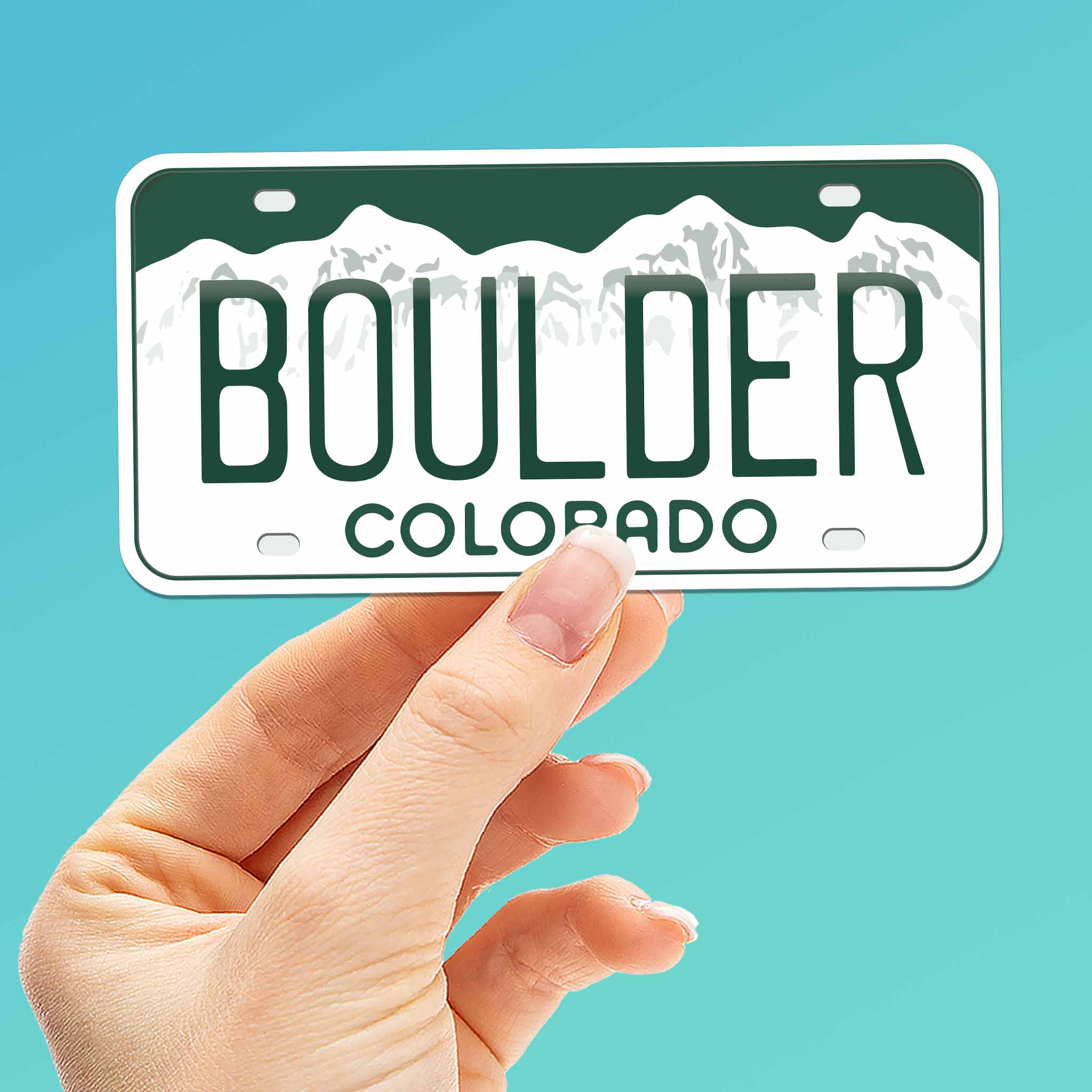 Colorado License Plate Stickers - Choose Your CO City or National Park Decal