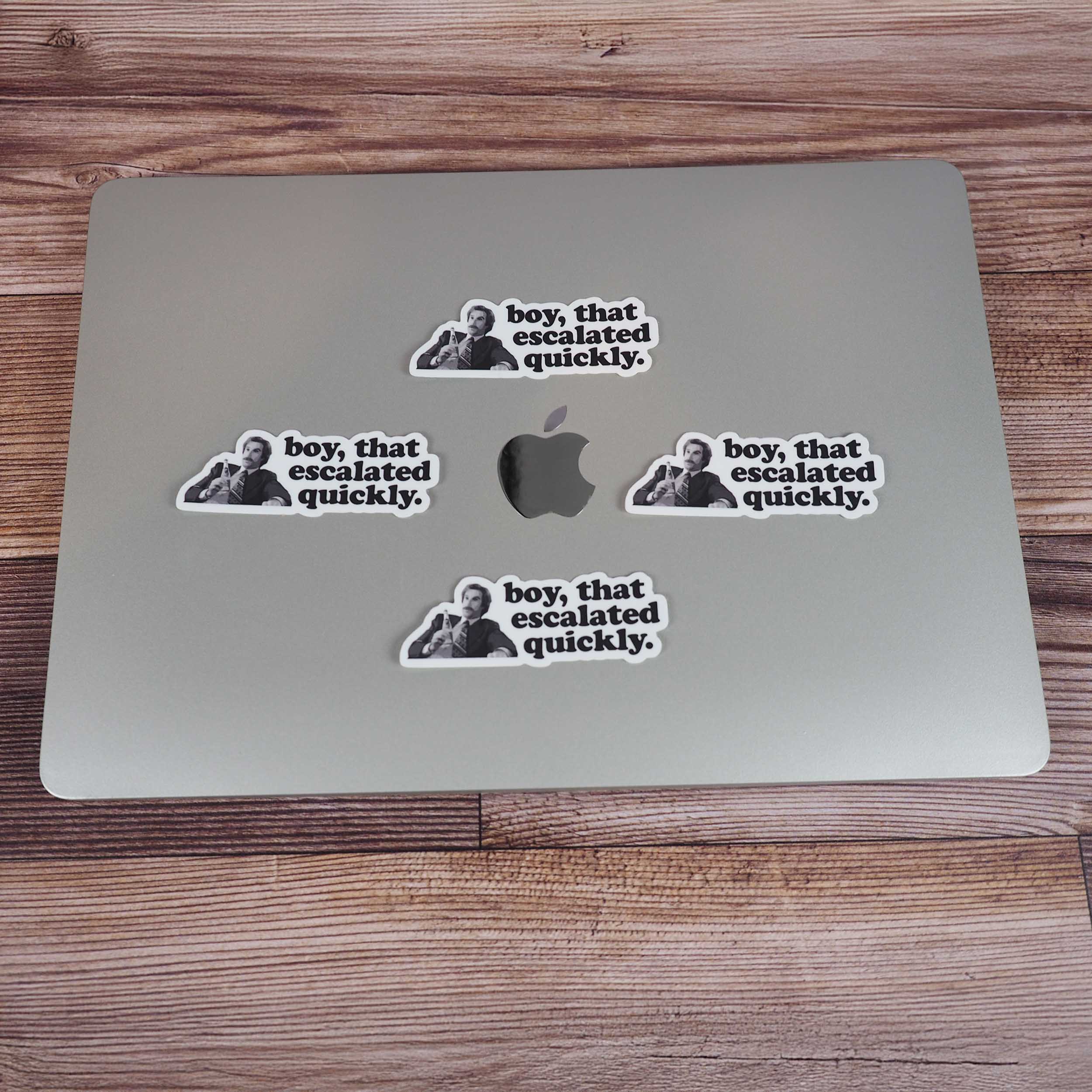 That Escalated Quickly Movie Quote Sticker