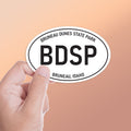 White Oval Bruneau Dunes Idaho Sticker