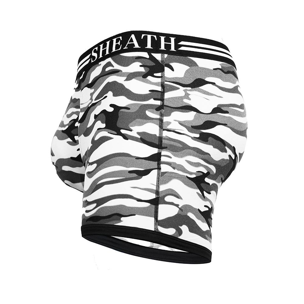 SHEATH 4.0 Polyester Camo Men's Pouch Boxer Brief 5"