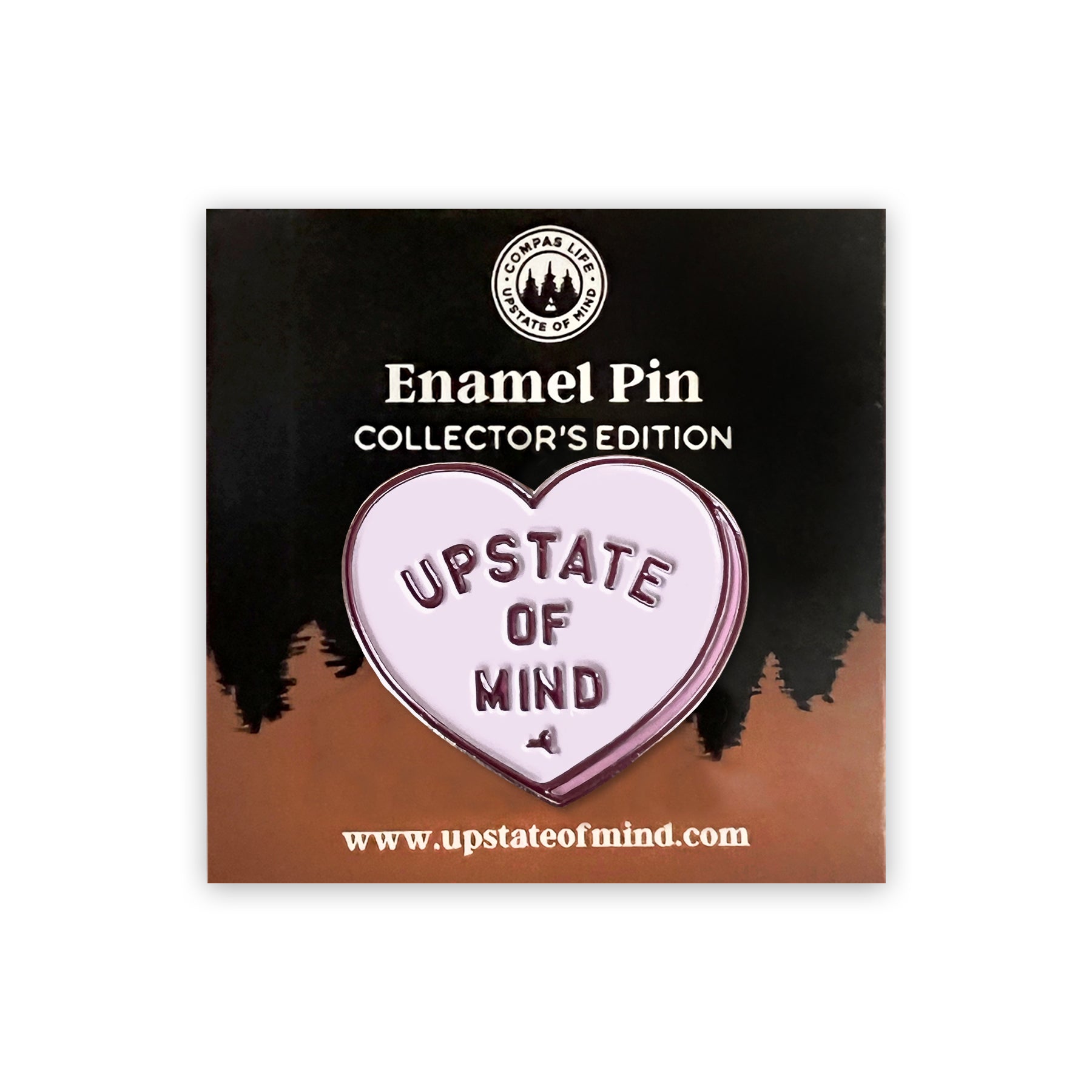I Heart Upstate Enamel Pin
