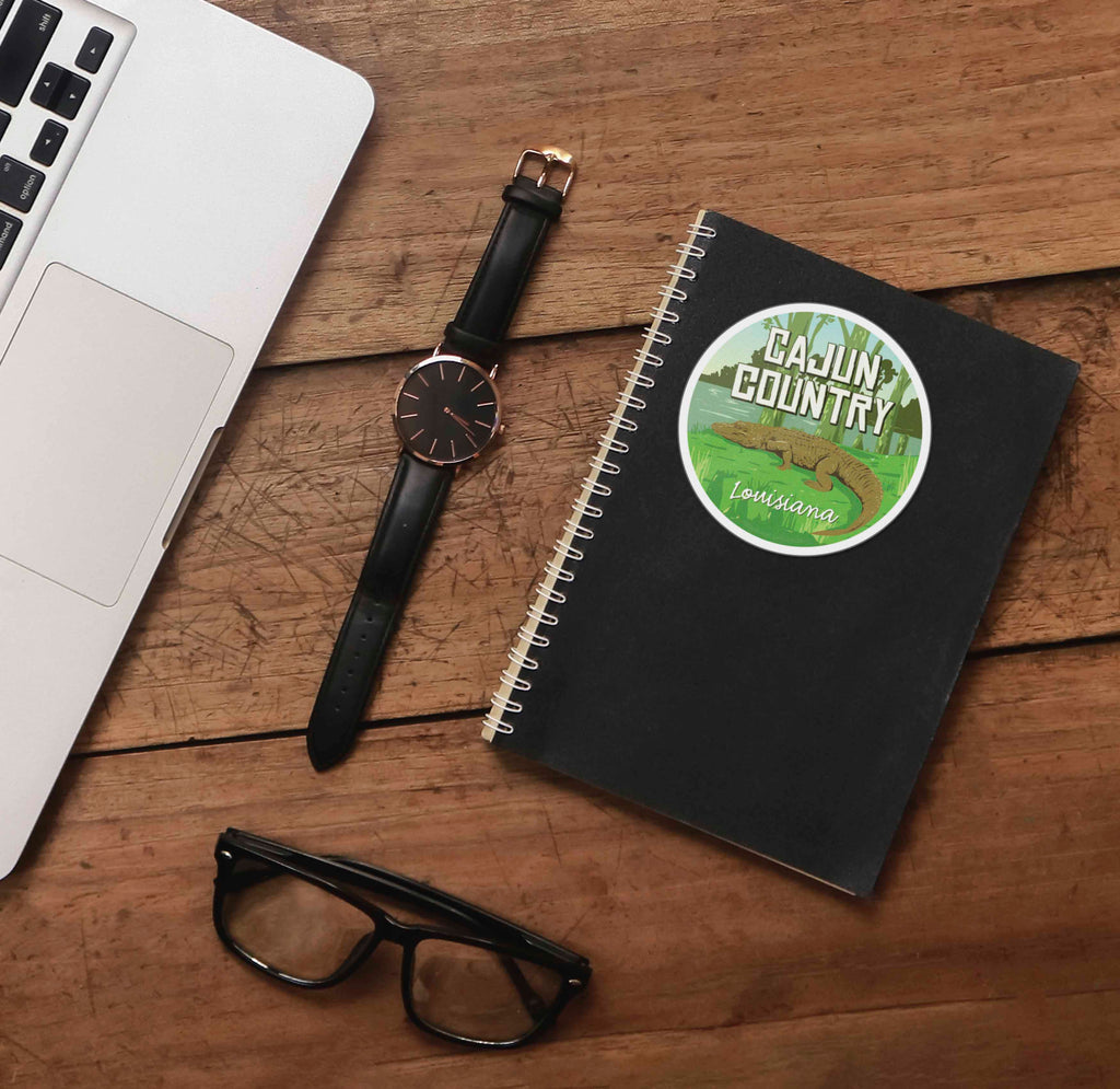 Cajun Country Louisiana Gator Sticker