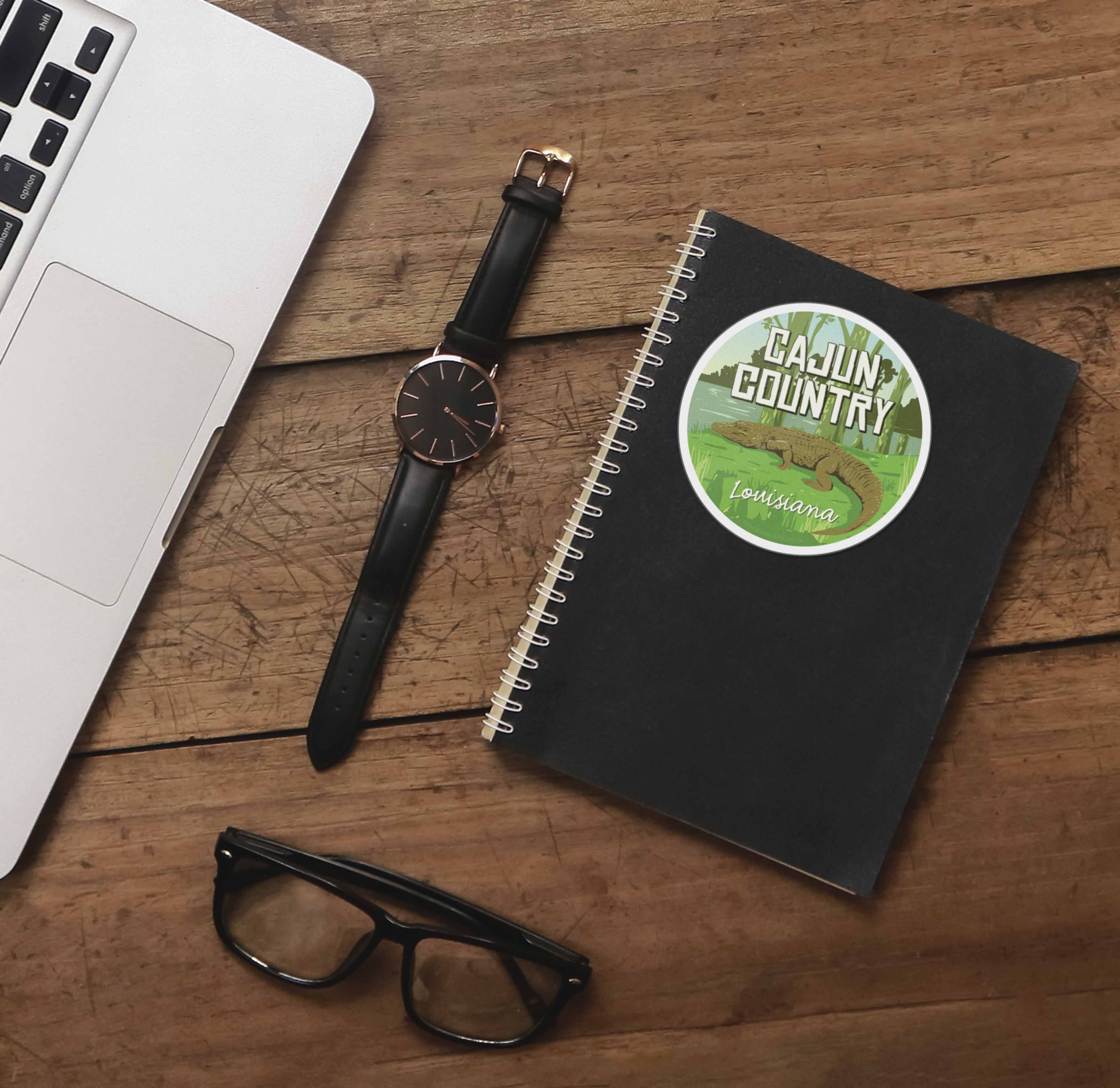 Cajun Country Louisiana Gator Sticker