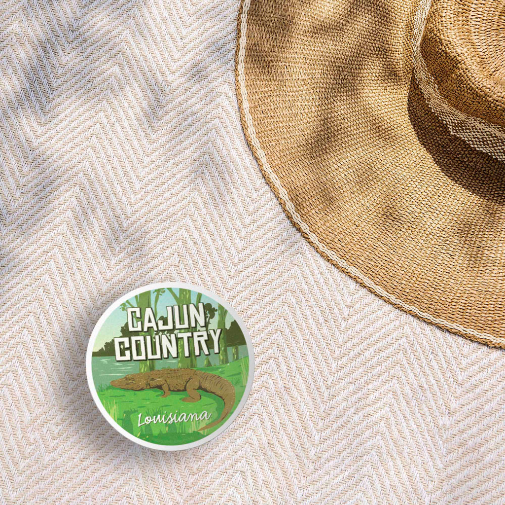 Cajun Country Louisiana Gator Sticker