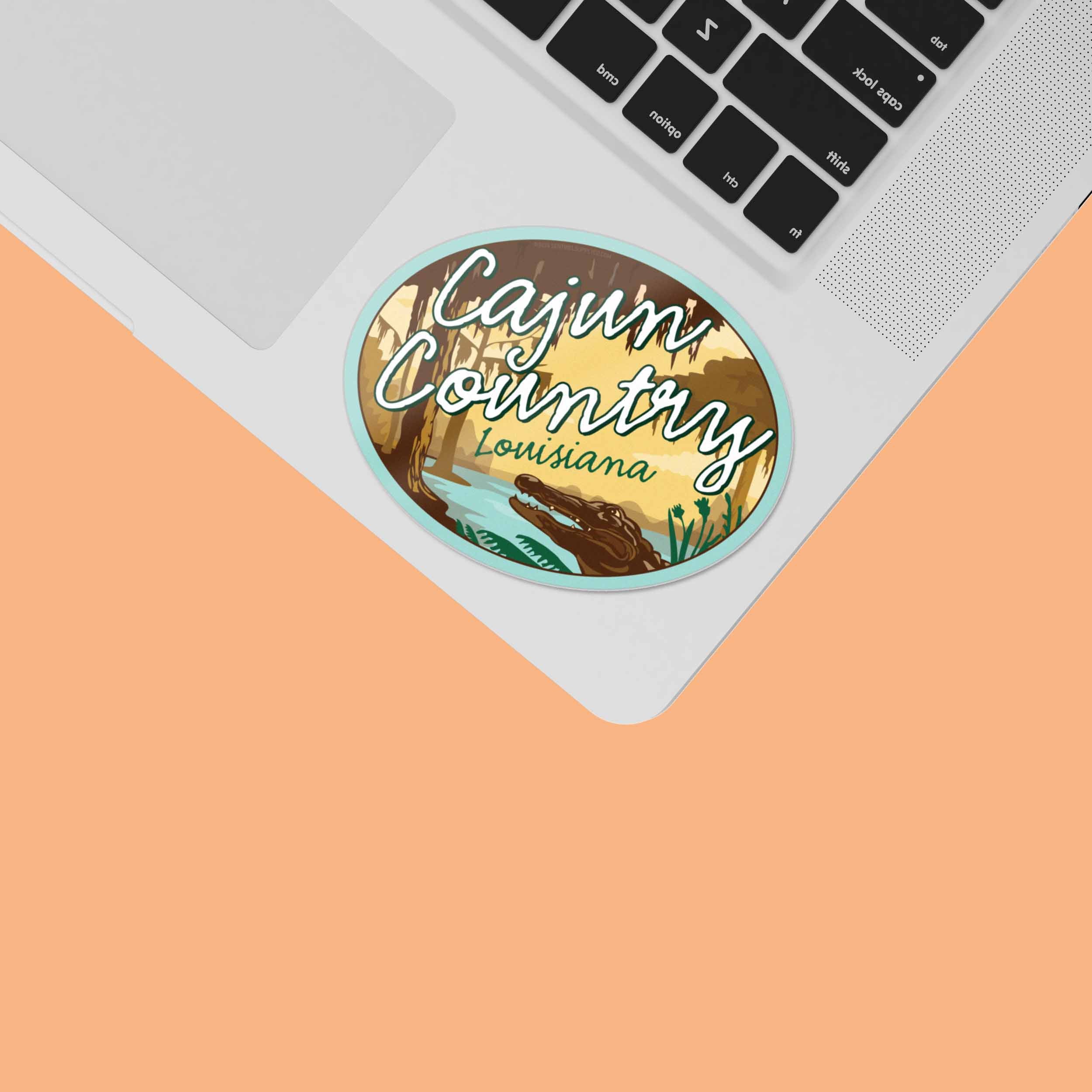 Cajun Country Louisiana Bayou Sticker