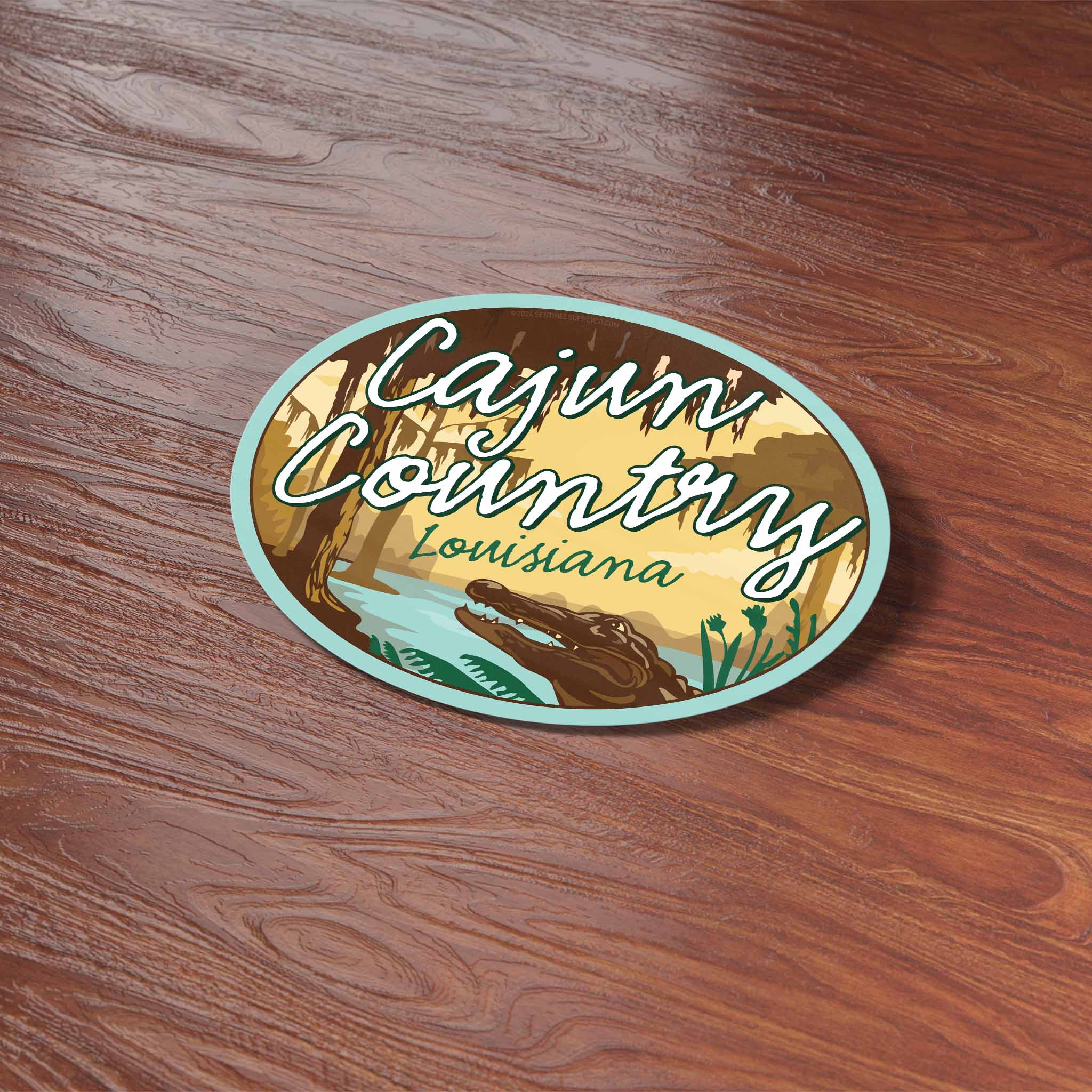 Cajun Country Louisiana Bayou Sticker