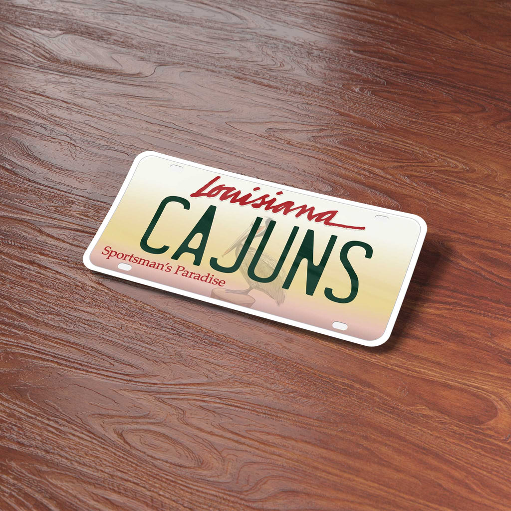 Cajuns Louisiana License Plate Sticker