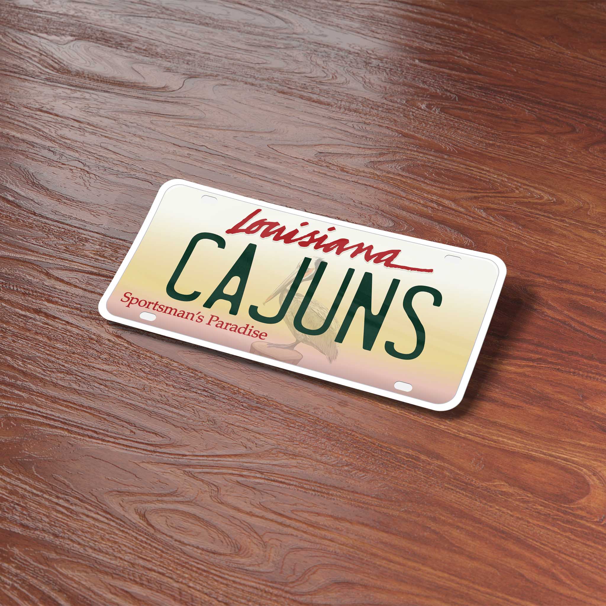 Cajuns Louisiana License Plate Sticker