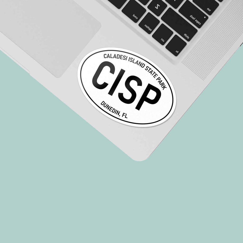 Caladesi Island State Park Florida White Oval Sticker