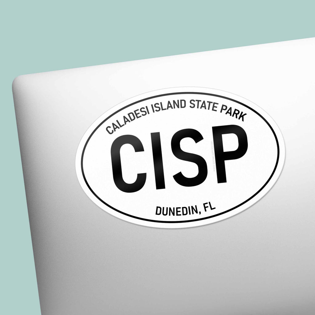 Caladesi Island State Park Florida White Oval Sticker