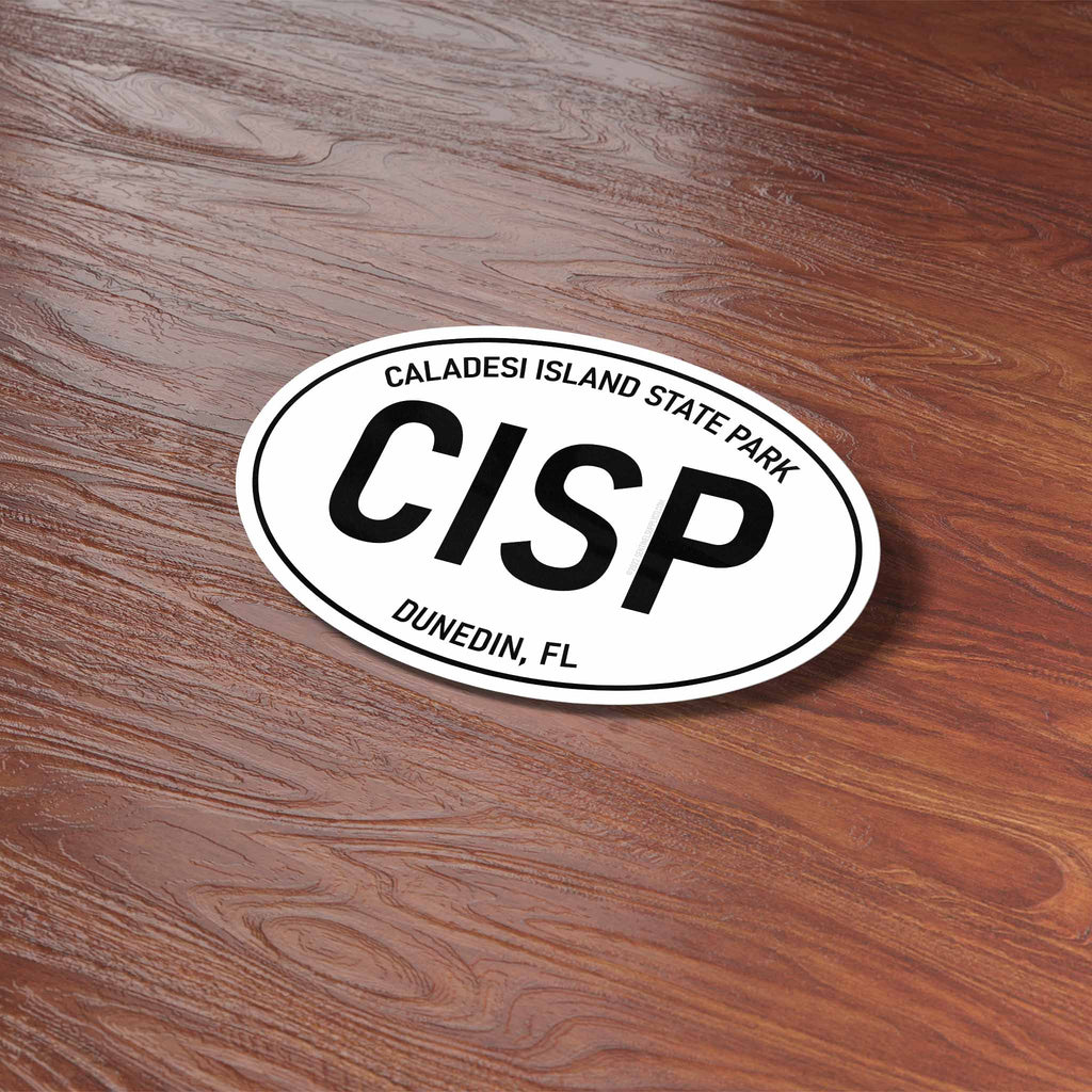 Caladesi Island State Park Florida White Oval Sticker