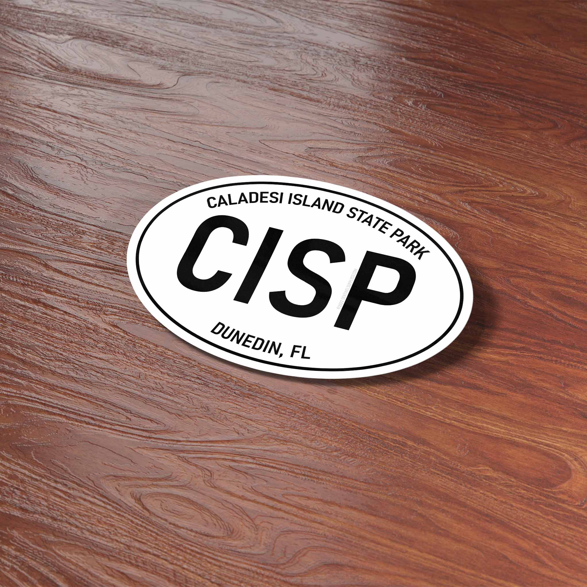 Caladesi Island State Park Florida White Oval Sticker