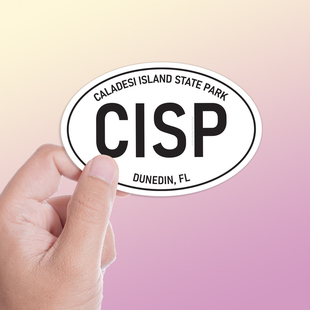 Caladesi Island State Park Florida White Oval Sticker