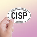 Caladesi Island State Park Florida White Oval Sticker