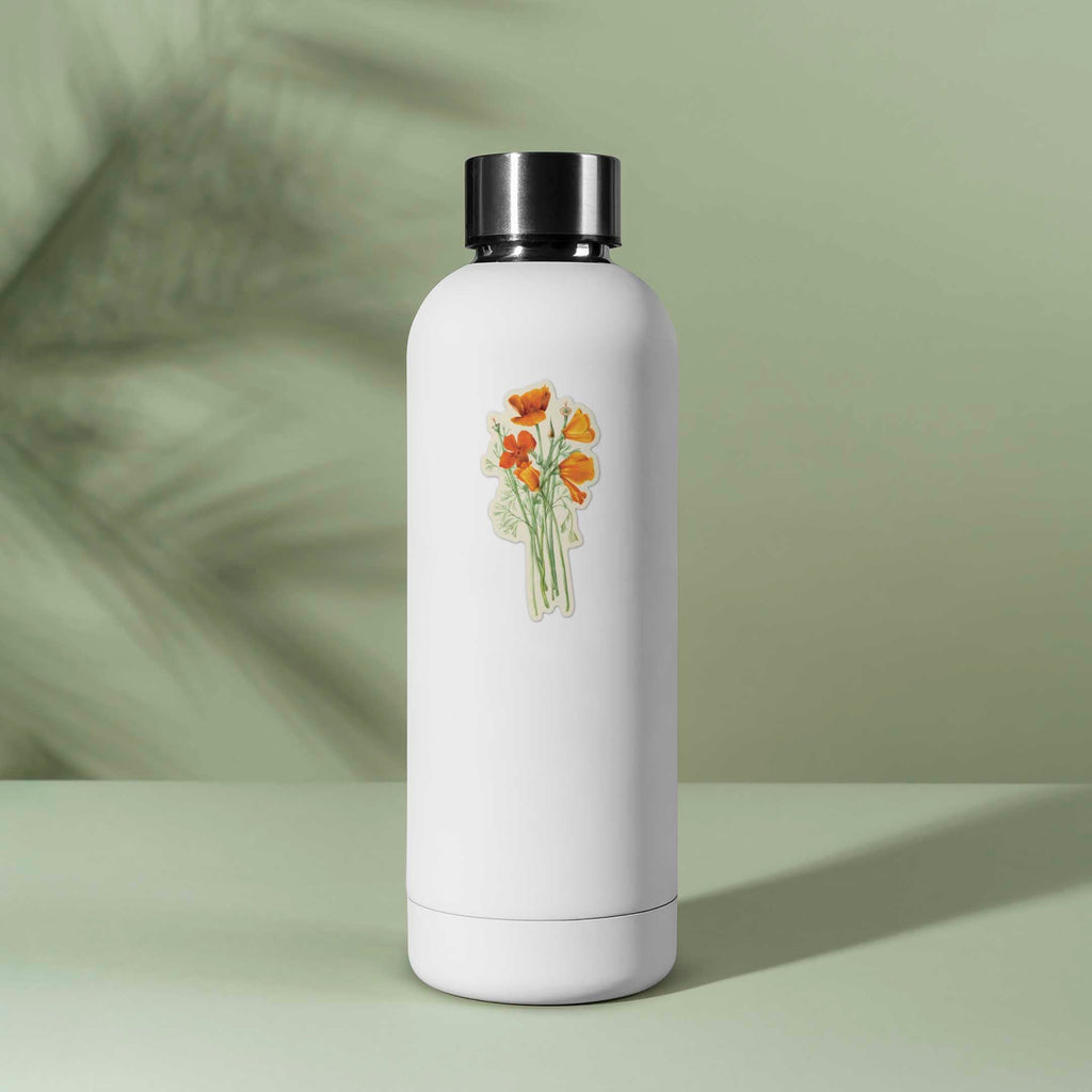Mini California Poppy Sticker