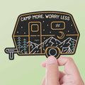 Camp More, Worry Less RV Sticker
