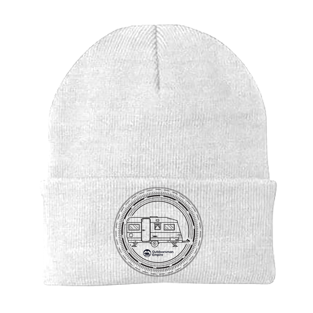 Camping Kaleidoscope Embroidered Beanie