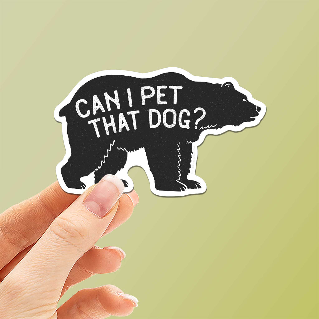 Can I Pet That Dog Funny Video Sticker