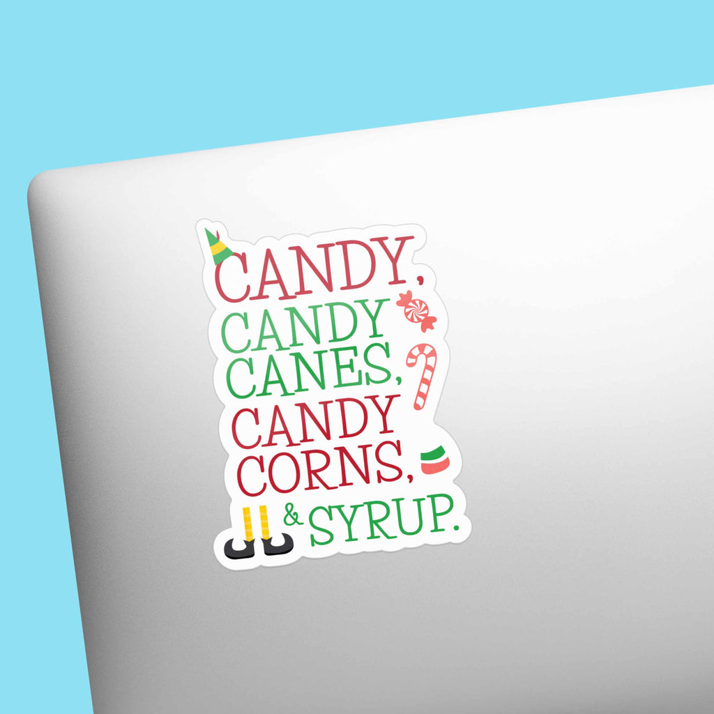 Candy Canes Christmas Movie Quote Sticker