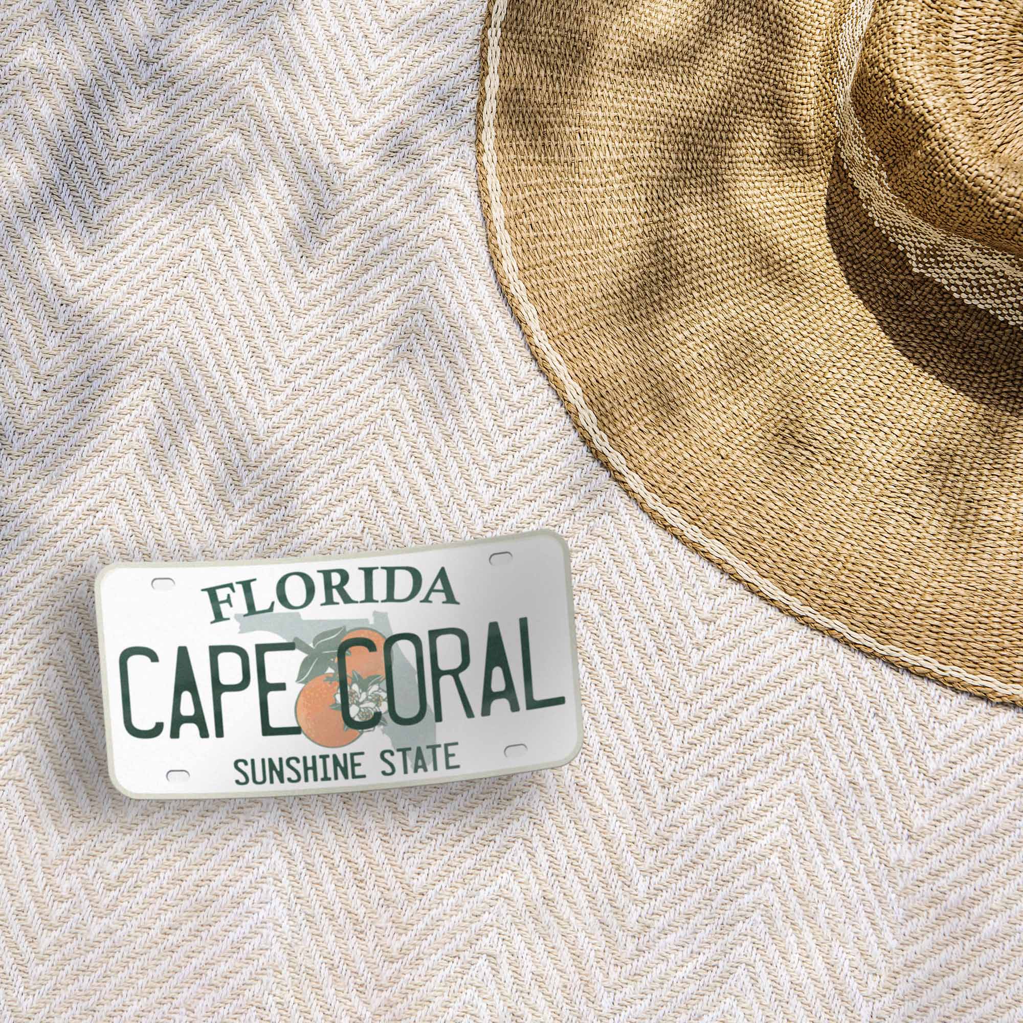 Florida License Plate Stickers - Choose Your FL City or National Park Decal