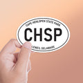 White Oval Cape Henlopen State Park Sticker